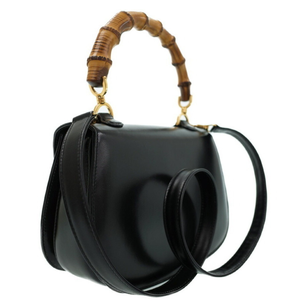 Gucci Leather Top Handbag Bamboo Bag Shoulder Handle